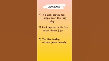 The Art of Pangrams: How to Write a Sentence Using Every Letter of the Alphabet#shorts#viral