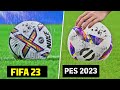 Fifa 23 vs efootball 2023  direct comparison  graphics facial animation gameplay  fujimarupes