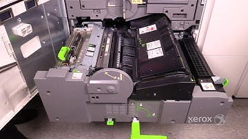 Xerox® Versant® 80 180 Color Press Clearing a Paper Jam in the Registration Area