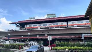 Smrt c151B KSFB set 621/622 departing Sembawang NSL red line