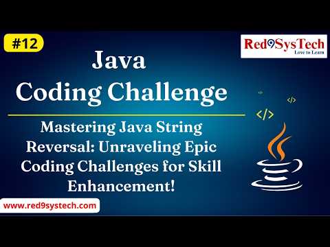 Java String Manipulation Tutorial | Reverse String HackerRank Java Interview Question|Red9SysTech