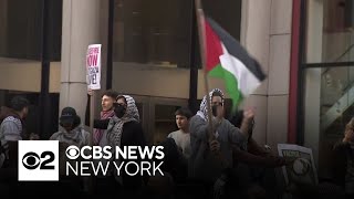 Hundreds of NYU students rally in support of Palestinians