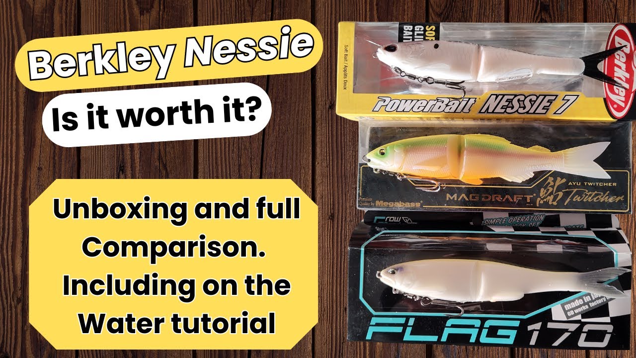 Unboxing New Berkley Nessie. Does it compare to the Flag and Megabass? On  the water comparison. 