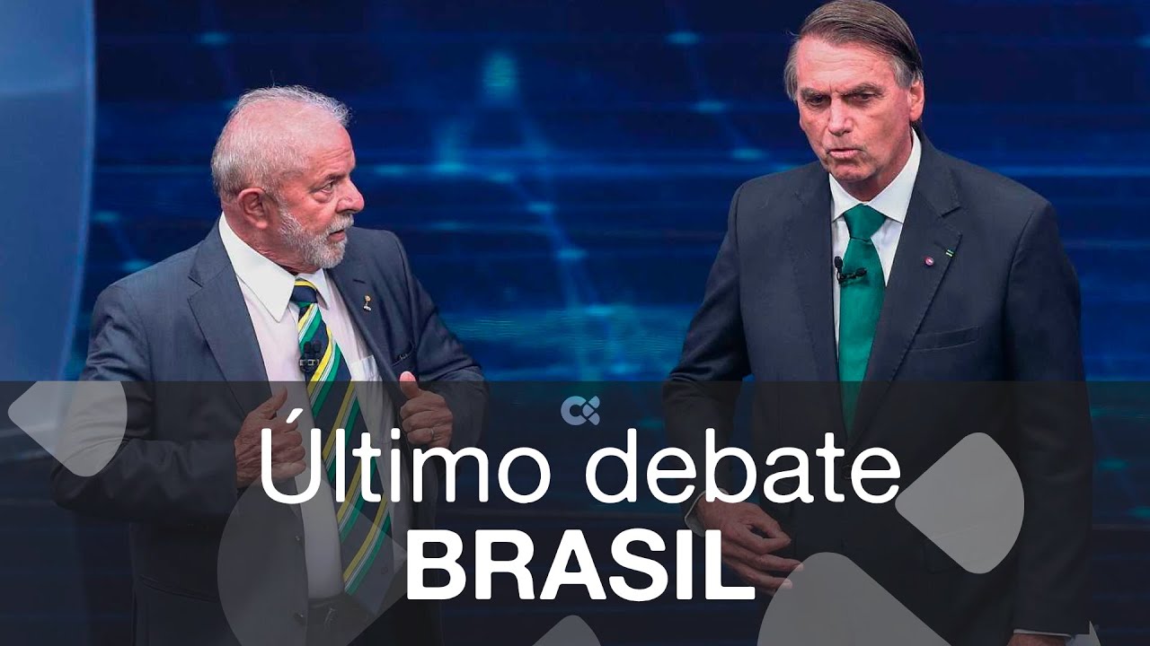 Último debate electoral entre Lula y Bolsonaro por liderar Brasil - YouTube