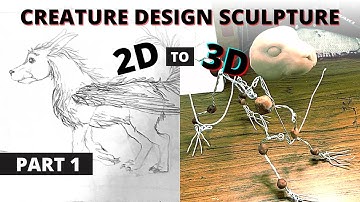 Creature Design Sculpture PART 1 | Art Doll Armature | Sculpey Clay