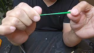 easy make sabiki bait,without glue,you need only to buy hook & fishing line.