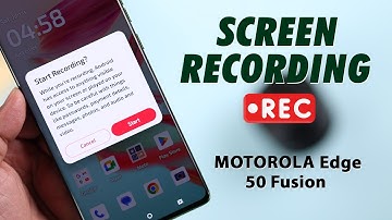 Screen Recording with Sound On Motorola Edge 50 Fusion  5G! [How To]