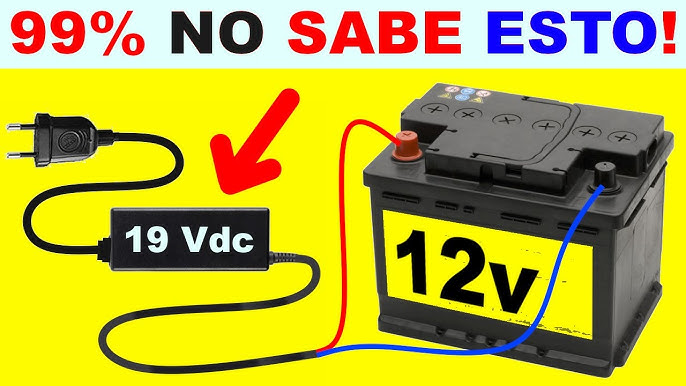 Cargador de Baterías AC-DC 12V 1.5Ah Carga Lenta