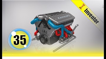 Autodesk Inventor tutorial   V12 engine | Ep 35  Full HD 😍