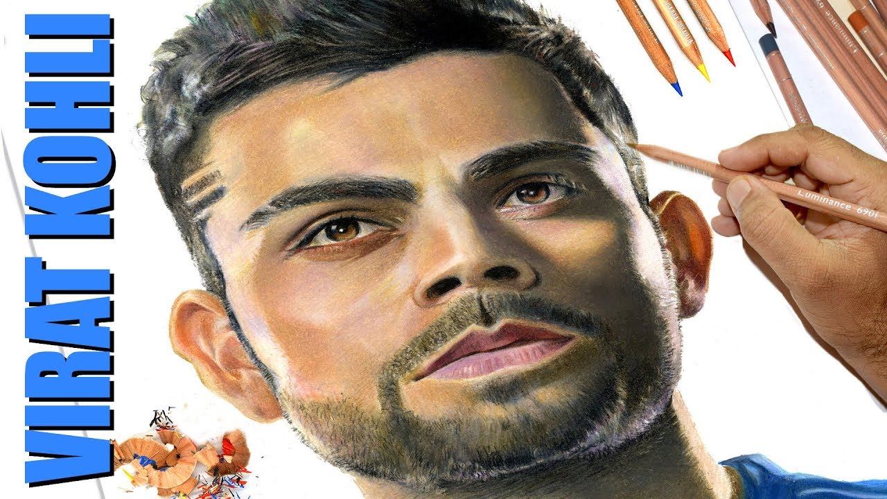 Discover more than 67 virat kohli colour sketch