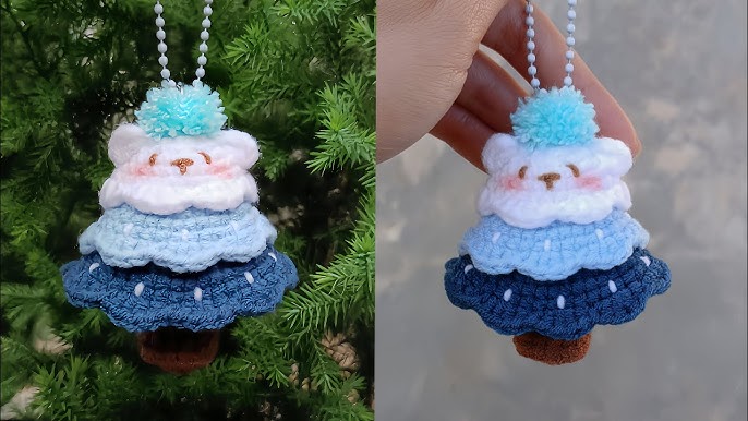 Gấu len móc Noel - Mặt hàng handmade nổi bật khi vận chuyển di canada mùa lễ hội