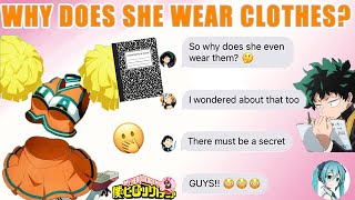 The Reason Why TORU WEARS CLOTHES (Deku&#39;s Notebook) BNHA Texts - MHA Chat