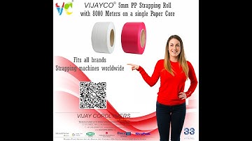 Demo of VIJAYCO® PP Strapping Roll on Strapack Machine SQ 800 Hi Speed Strapping Machine #packaging