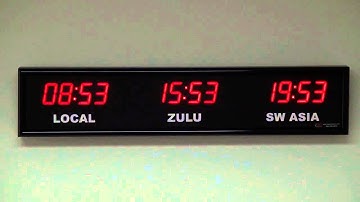 BRG Precision Products 661B 3 Zone, Fixed  Zone, Time Zone Clock