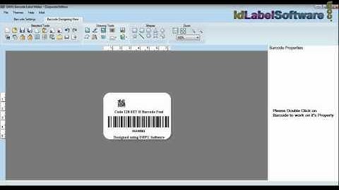 How to design linear barcode labels with Code 128 Set B font standard