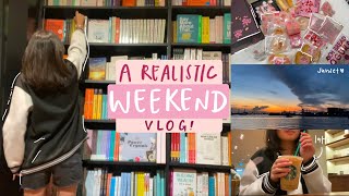 a chill weekend vlog | 💆🏻‍♀️ catching up with work, sunsets & more