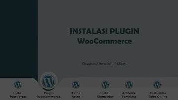 INSTALL PLUGIN WOOCOMMERCE PADA WORDPRESS