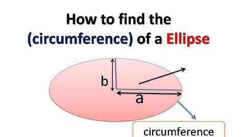 How to find the (circumference) of a Ellipse