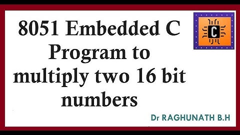 #BRAL456B    8051 Emb C Program to multiply two 16 bit numbers using Keil software  #BRIL456B