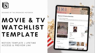 Create your Movie & TV Series Watchlist on NOTION (+ Notion Template Tutorial!)