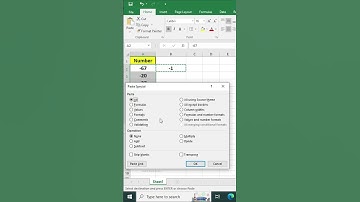 #viralshorts | Change Negative Numbers to Positive in Excel #excel #excelshorts  #exceltips