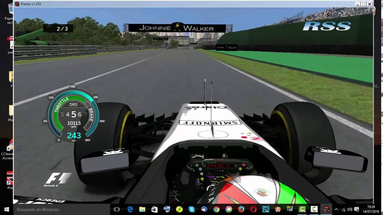 HUD F1 2016 AKOS FODI WINDOWS 10 (rFactor)