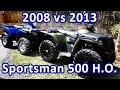 2013 Polaris Sportsman 500 HO & 2008 Sportsman 500 trail ride and mudding