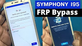 Symphony i95 FRP Bypass tutorial || How to remove google account verification on symphony i95 screenshot 1