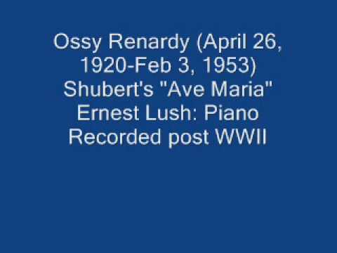 Ossy Renardy plays Shubert "Ave Maria"