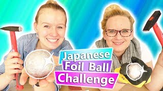 JAPANESE FOIL BALL Challenge deutsch | Aluminium Ball polieren! Spiegel Effekt? DIY Eva vs. Kathi