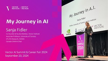 Sanja Fidler - My Journey in AI | Vector Institute