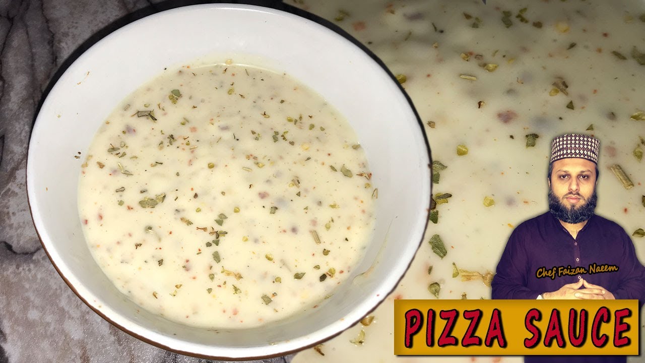 White Pizza Sauce Homemade Recipe | Pizza Sauce | Chef Faizan Naeem | Kitchen With Faizan