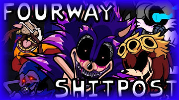 Four-Inch Shitpost ︱ Four-way Fracture But I Heavily Edited The Vocals ︱Friday NIght Funkin