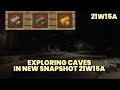 Exploring Cave in 21w15a | Relaxing Gameplay | MInecraft 1.17 21w15a Cave &amp; Cliffs