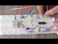 Seven segment display on bread board - Single digit Up counter using CD4026