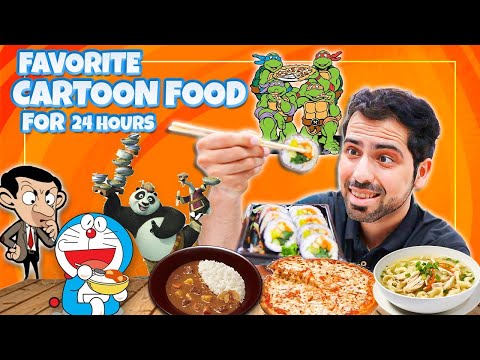 Eating Favorite Cartoon Food For 24 Hours! | Part 2 | @cravingsandcaloriesvlogs