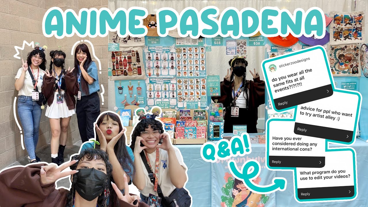 My THIRD year at Anime Pasadena 😳  ✧ ARTIST ALLEY VLOG + Q&A Session