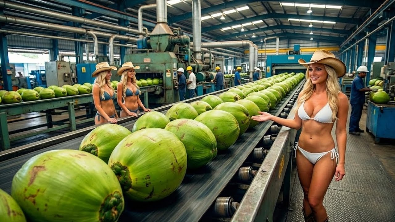 Inside a Modern Coconut Water Factory: Fresh Green Coconuts to Premium Aseptic Packs (Full Process)