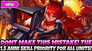 *DONT MAKE THIS MISTAKE!* THE 1.5 ANNI SKILLS PRIORITY FOR ALL UNITS (Nikke Goddess Victory Tierlist