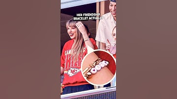 Taylor Swift has a Taylor Kelce friendship bracelet 🥺🫶 #shorts #taylorswift