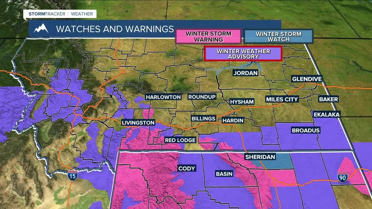 Q2 Billings Area Weather: Winds will decrease, Snow and rain lingering ...