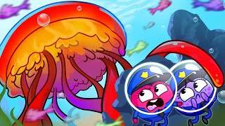 Underwater Monster | Police Rescue Adventure | Safety Tips | Kids Cartoons | Sheriff Cherry