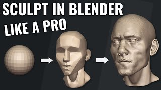 Tutorial: Sculpt Head like a PRO in Blender - QUICK and EASY!