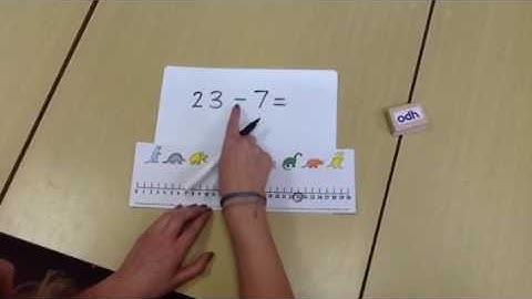 S3:Subtraction using a number line