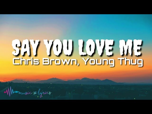 Chris Brown Young Thug Say You Love Me Lyrics Youtube Chris Brown Young Thug Say You Love Me Lyrics Youtube