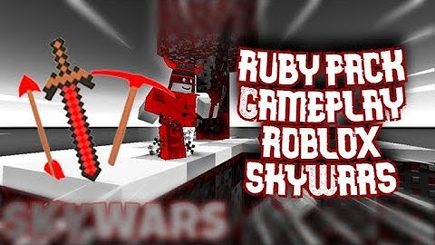 RUBY PACK GAMEPLAY (ROBLOX SKYWARS)