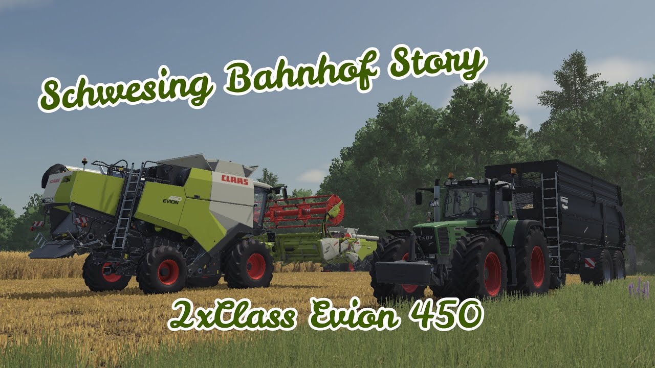 🚜2xClass Evion 450 im Einsatz 9,26ha😎 [LS25] Schwesing Bahnhof Story #23