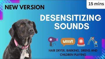 Desensitizing Sounds Overcome Reactive Dogs Barking, Sirens, Children Playing, Hair Dryers