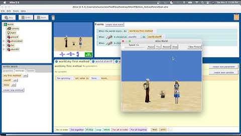 PROGRAMMING IN ALICE // Sheriff & Alice by Nelson Ponce-Real