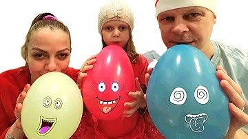 Learn colors with Balloons ! Melody and Daddy have fun playtime with color song ! 🎈 [youtube kids]